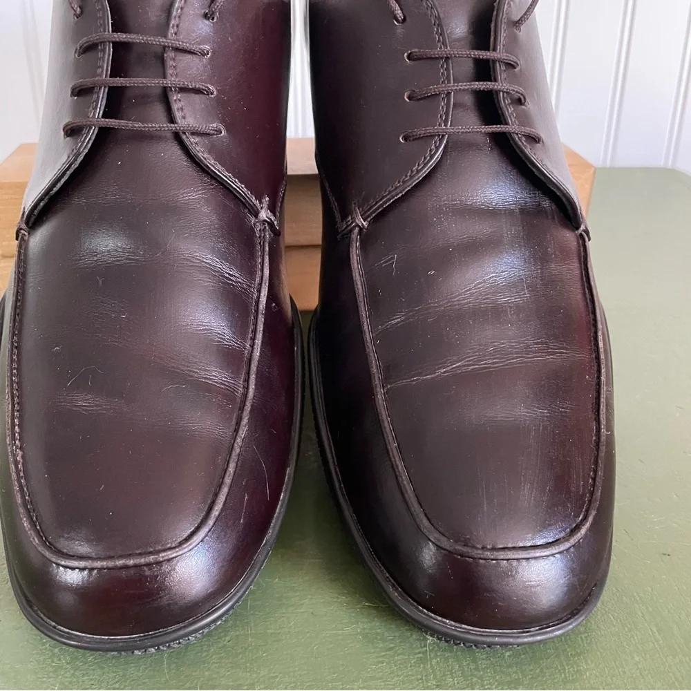 Prada Men's Casual Moc-Sewn Oxfords in Chocolate Brown *Italy*
